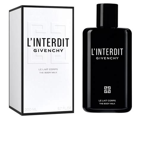 givenchy l'interdit body milk